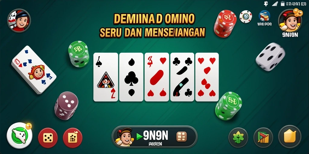 Gameplay seru dan interaktif dari 9N9N dalam permainan Domino.