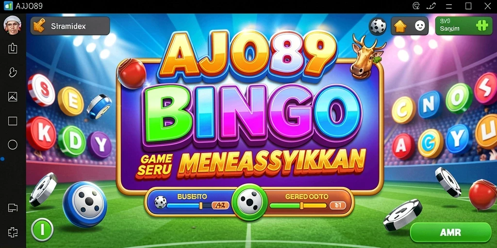 Tampilan gameplay seru AJO89 dalam permainan Bingo online.