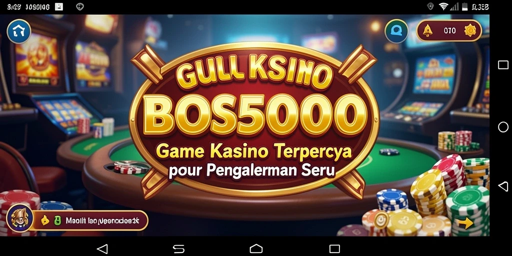 Tampilan gameplay yang mendebarkan dari BOS5000 di kasino virtual.