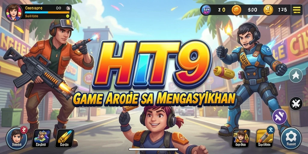 Screenshot gameplay HIT9 menampilkan aksi seru dalam game Arcade.