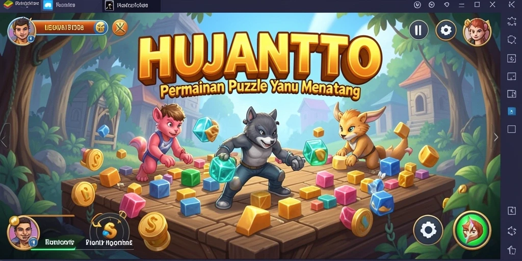Tampilan gameplay seru yang menantang pemain dalam puzzle.
