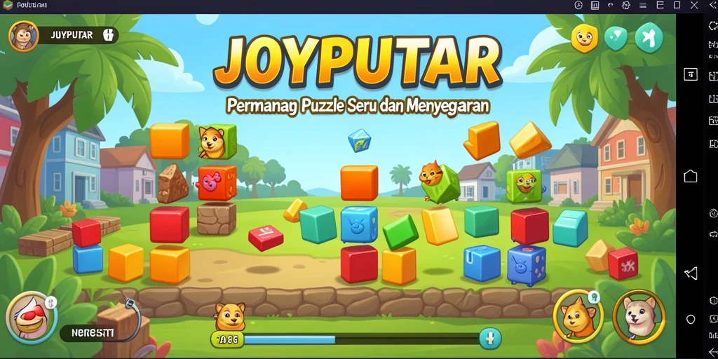Tampilan gameplay JOYPUTAR yang menantang dan seru.