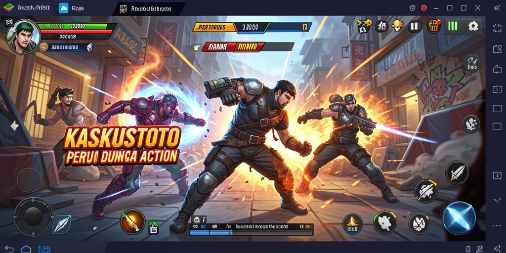 Screenshot KASKUSTOTO menampilkan aksi pertarungan yang mendebarkan.