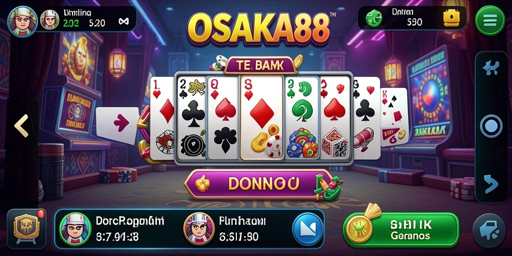 Tampilan gameplay menarik di OSAKA88 saat bermain Domino.
