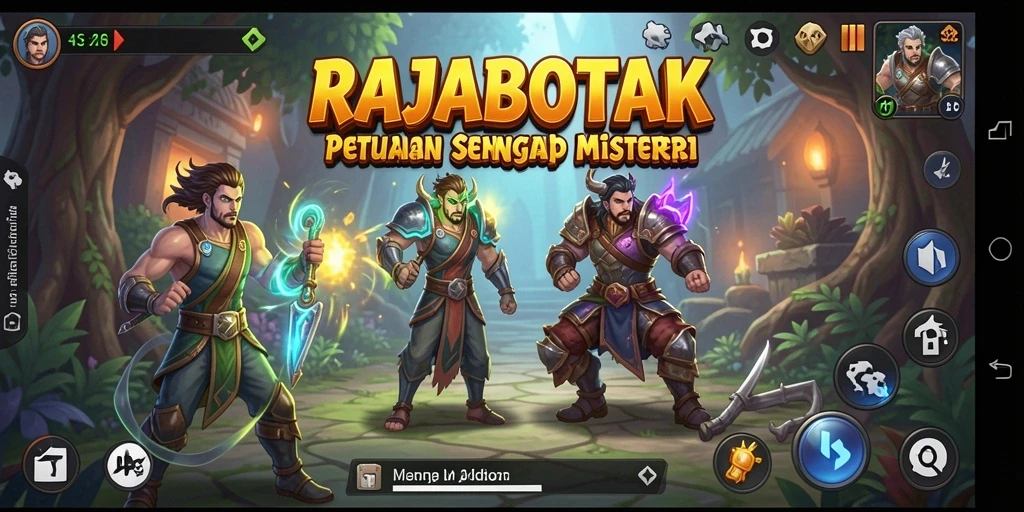 Screenshot dari gameplay RAJABOTAK menunjukkan keindahan petualangan yang seru.