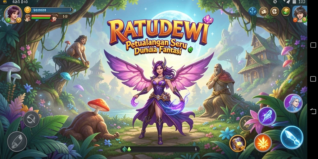 Tampilan gameplay petualangan yang menakjubkan di RATUDEWI.