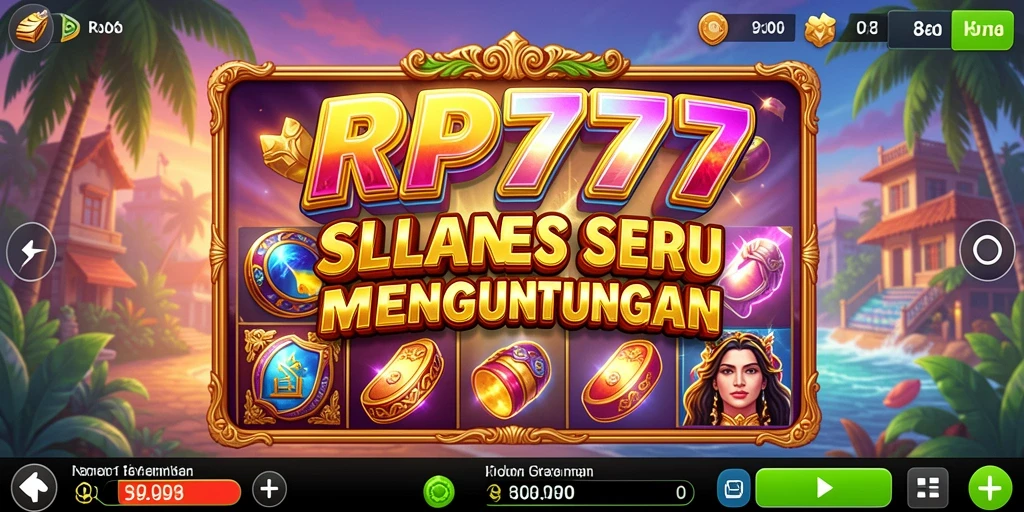 Screenshots dari gameplay Slot RP777 dengan grafis yang menawan.