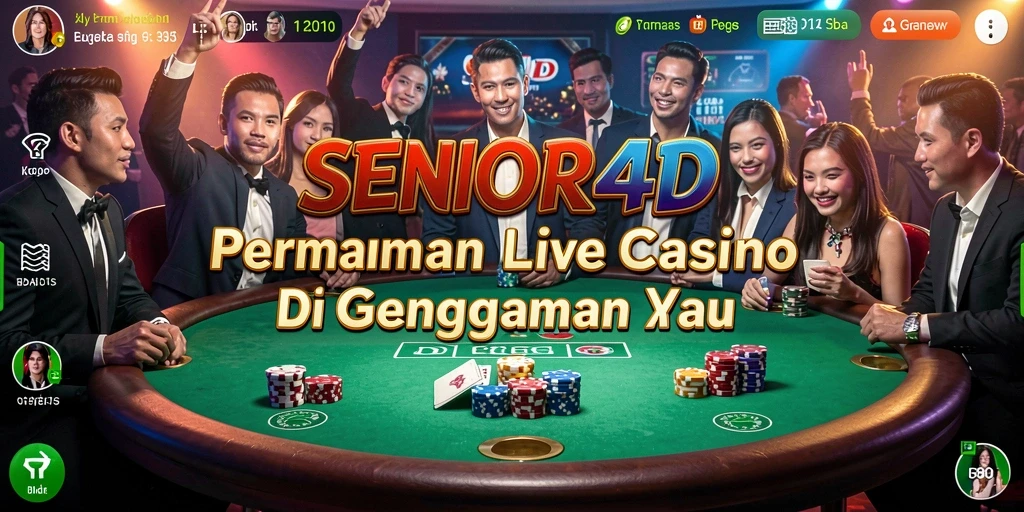 Tampilan menarik dari gameplay SENIOR4D di Live Casino.